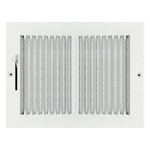 10 x 8 Stamped Steel Sidewall / Ceiling Register - White