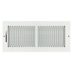 14 x 6 Stamped Steel Sidewall / Ceiling Register - White