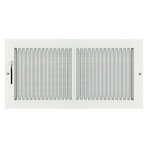 16 x 8 Stamped Steel Sidewall / Ceiling Register - White