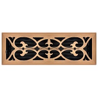 4 X 14 Victorian Floor Register - Copper