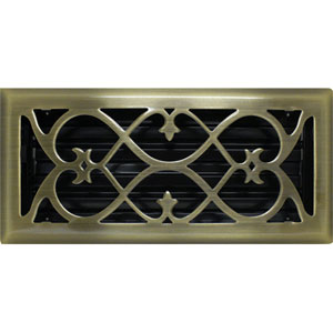 victorian register plated enlarge brass antique floor 4x10