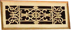 Zoroufy 2 X 12 Decorative Floor Register - Polished Brass